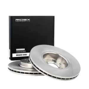Image of RIDEX Brake disc 82B0808 Brake rotor,Brake discs MERCEDES-BENZ,RENAULT,DACIA,CITAN Kasten (415),Citan Kombi / Tourer (415),CITAN Mixto (415)