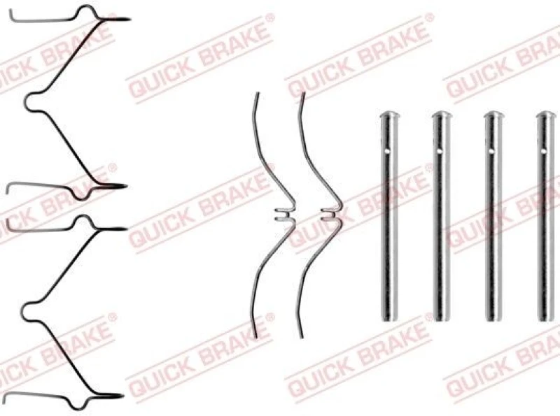 Image of QUICK BRAKE Brake pad fitting kit QUICK BRAKE 109-1126