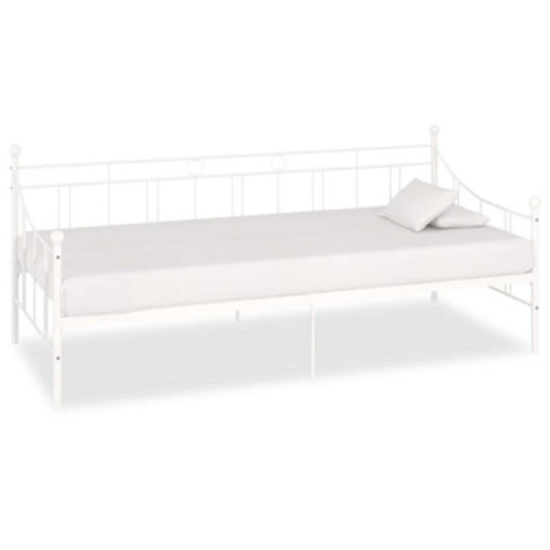 Image of VIDAXL 284668 DayBed Frame without Mattress White Metal 90x200cm Vidaxl 8719883989426