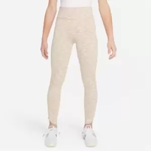 Image of Nike Nk Df One Tght Fm Nvlty - Beige