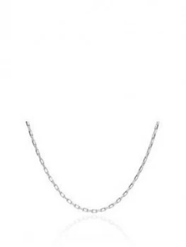 image of Rachel Jackson London Sterling Silver Mid Length Open Box Chain Necklace