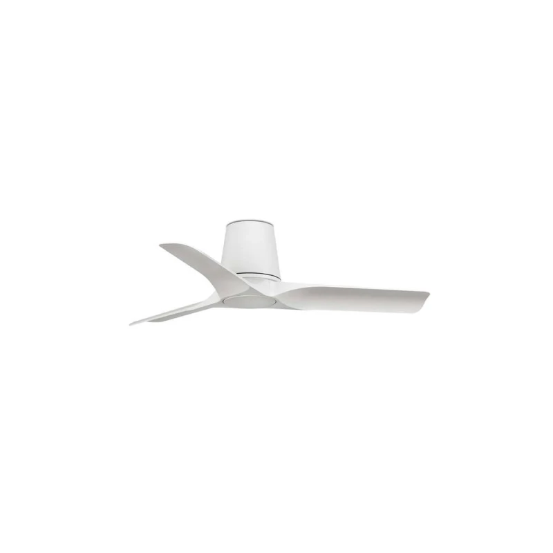 Image of Netlighting Hey Tube Small 3 Blade Ceiling Fan Matt White White Unisex