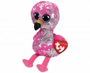 Image of ty Pinky Flamingo Flippable Beanie Boo Multi