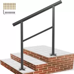 Image of VEVOR Handrail Outdoor Stairs Indoor Handrail Aluminum 2-3 Steps 910mm Screws