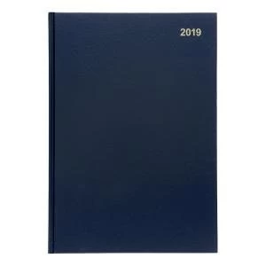 Image of Office A4 2019 Diary Two Days to Page Casebound and Sewn Vinyl Coated