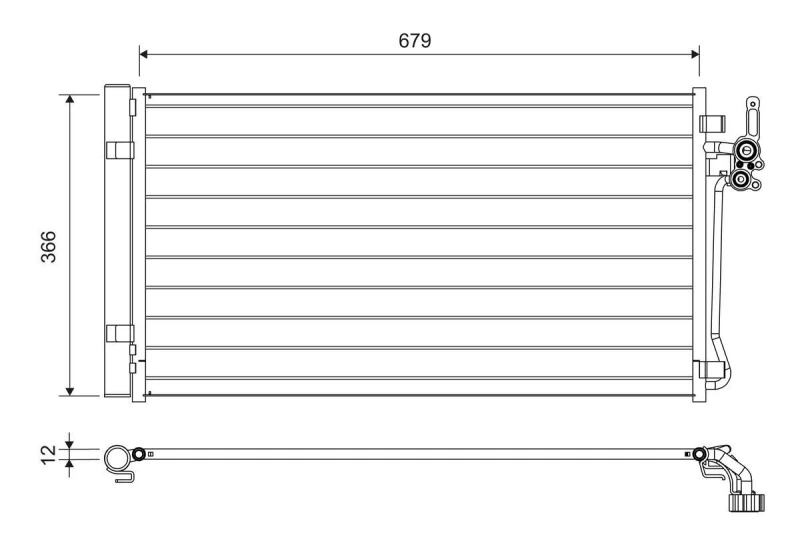 Image of VALEO Air conditioning condenser VALEO 822731