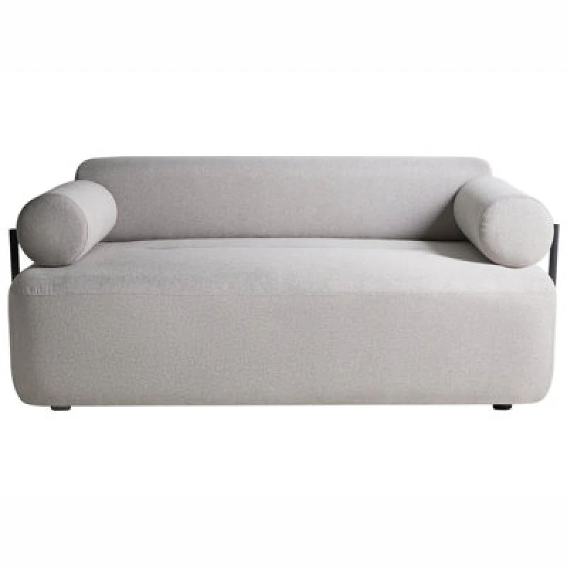 Image of Beliani Sofa 2 Seater Elva Fabric Light Grey