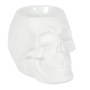 Image of White Skull Oil Burner
