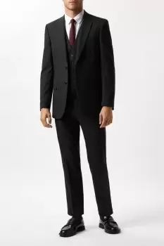 Image of Tailored Fit Charcoal Essential Suit Jacket
