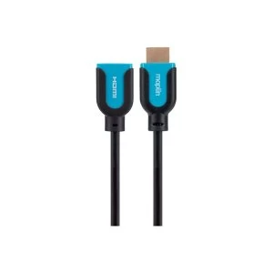 image of Maplin Premium HDMI Extension Cable - Black, 0.75m