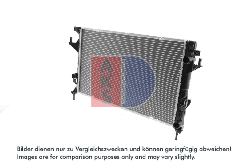 Image of AKS DASIS 180036N Engine radiator Aluminium, Brazed cooling fins Radiator,engine cooling (470)