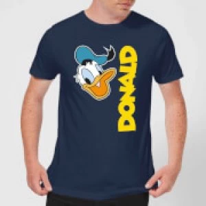 Image of Disney Donald Duck Face Mens T-Shirt - Navy - L