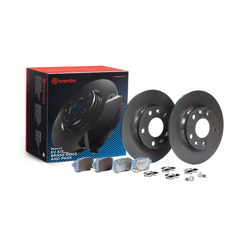 Image of BREMBO Brake discs and pads set BREMBO KT 08 040