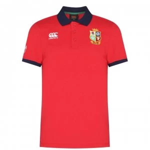 Image of Canterbury British and Irish Lions Nations Polo Shirt Mens - TANGO RED