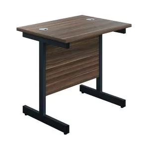 image of Jemini Rectangular Double Upright Cantilever Desk 800x600x730mm Dark