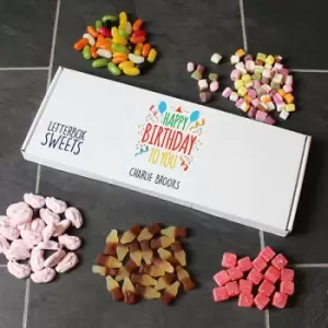 image of Happy Birthday Letterbox Sweets