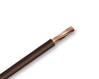 Image of Zexum Brown 1.5mm 7 Strand 17A Single Core 6491X H07V-R Round Power PVC Insulated Conduit Wire - 10 Meter