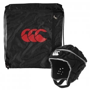 image of Canterbury Club Plus Headguard Mens - Black/Red