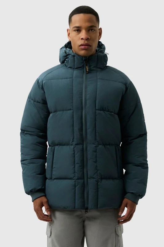 Image of Patrick Mens Noah Padded Jacket in Dark Blue Size: Medium Dark Blue Male M
