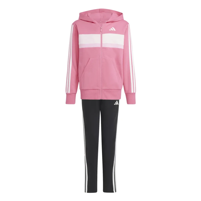 Image of Adidas Children's tracksuit adidas Seasonal Essentials Tiberio 3 stripes Rose Unisex 15/16 ans