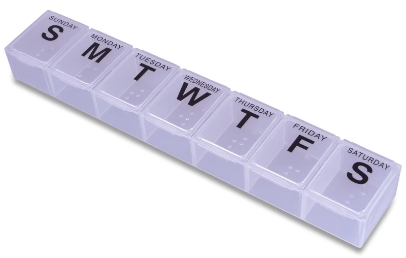Image of AIDAPT Large 7 Day Weekly Pill Tablet Dispenser L ELV-638464