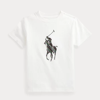 Image of Ralph Lauren Boys' Horse T-Shirt - Deckwash White - 10-12 Years