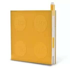 image of Lego 2.0 Locking Notebook with Gel Pen - Yellow