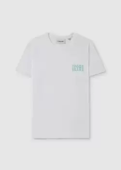 image of Frame Mens Graphic T-Shirt In White