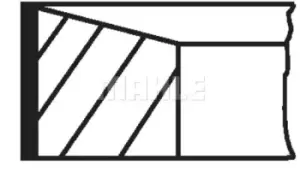 Image of Piston Ring kit 64057N0 by MAHLE Original