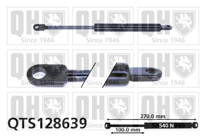 Image of QUINTON HAZELL Bonnet strut QUINTON HAZELL QTS128639