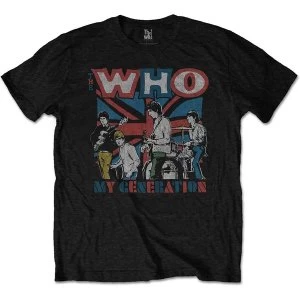 Image of The Who - My Generation Sketch Unisex Large T-Shirt - Black