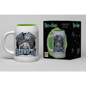 image of Rick And Morty - Get Schwifty Ceramic Stein Mug