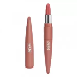 Image of Make Up For Ever Rouge Artist Velvet Nude Long Lasting Soft Nude Matte Lipstick 111 - Fluffy Rosewood