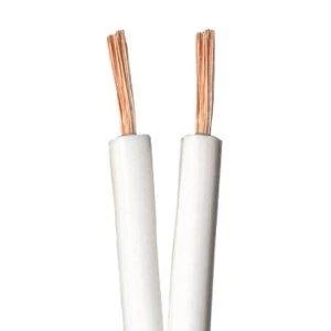 Image of Zexum 13 Strand 2 Core Figure of 8 White Speaker Cable - 1 Meter