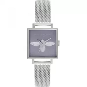 image of 3D Bee Silver Mesh Watch