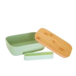 image of Sass & Belle Mint Green Bamboo Lunch Box