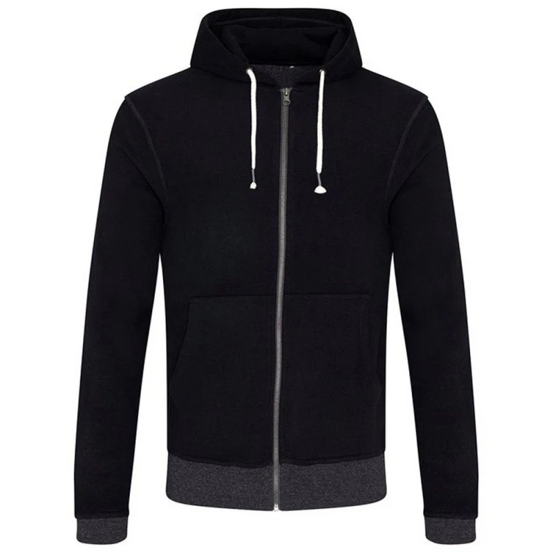 Image of Ecologie Ecologie Men Okavango Full Zip Hoodie in Black Size: X-Small Black XS Male 5063470594238