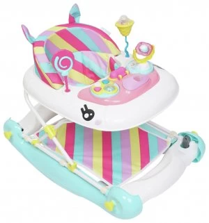 image of Mychild Rainbow Unicorn 2 in 1 Walker - Pink