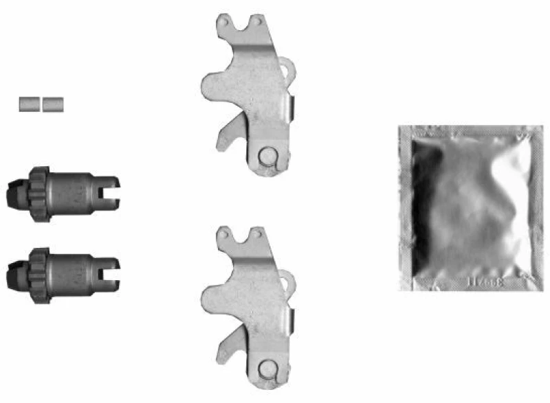 Image of Brake shoe fitting kit TEXTAR 97044000