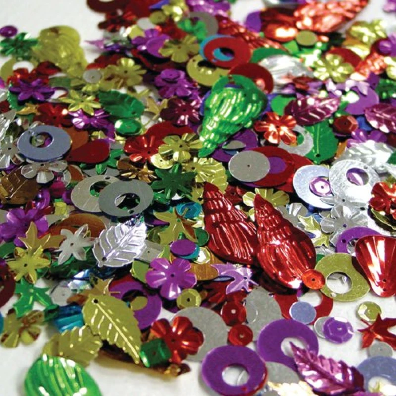 Image of Unbranded Sequin Mix Large 500g Assorted 600119 600119