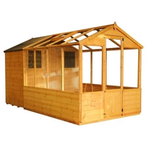 Image of Mercia Apex Greenhouse/Shed Combi - 12 x 6ft