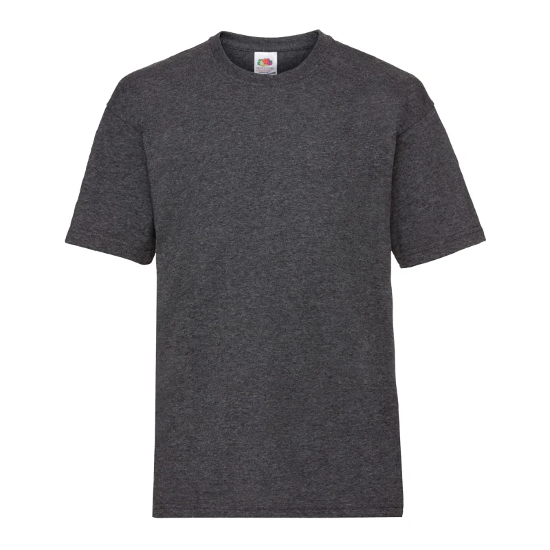 Image of Fruit of the Loom Valueweight Short Sleeve T-Shirt Pack of 2 in Grey Size: 12-13 Years Grey Unisex 12-13 Years