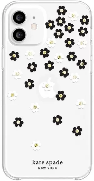 image of Kate Spade New York Protective Hardshell Case For Sophomore and Junior - Scattered Flowers - iPhone 12/iPhone 12 Pro