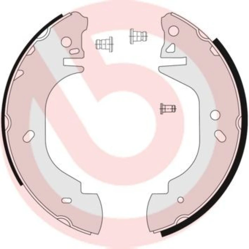 Image of BREMBO Brake Shoe Set BREMBO S 24 523