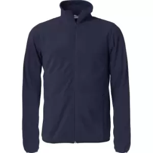 Image of Clique Mens Basic Microfleece Fleece Jacket (3XL) (Dark Navy)