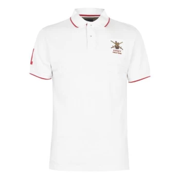 image of Hackett Army Polo Shirt - White