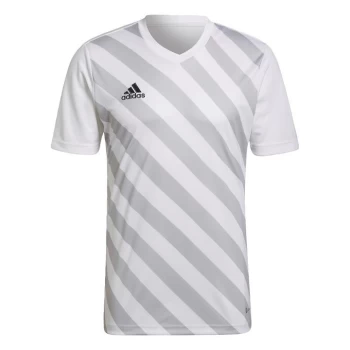 image of adidas Entrada 22 Graphic Jersey Mens - White / Team Light Grey