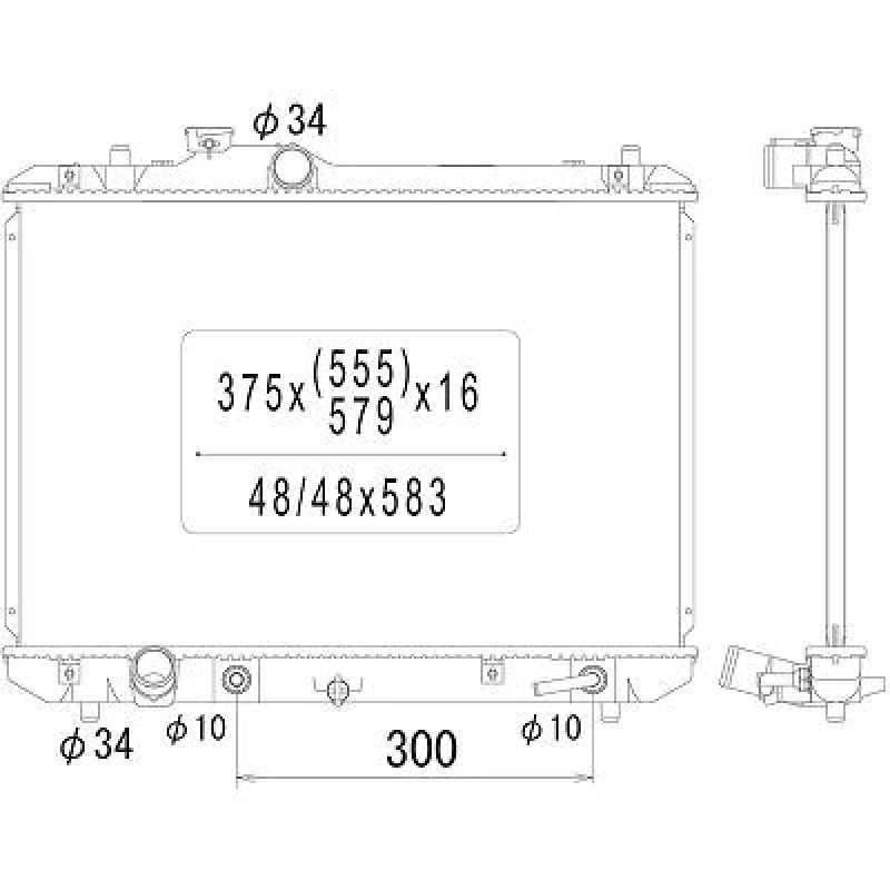Image of Engine radiator DIEDERICHS DCM3108