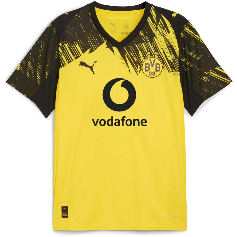 Image of Puma Borussia Dortmund Home Shirt 2025 2026 Adults Yellow/Black male S