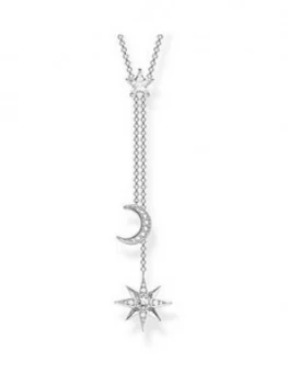 Thomas Sabo Zirconia Magic Stars Moon Necklace